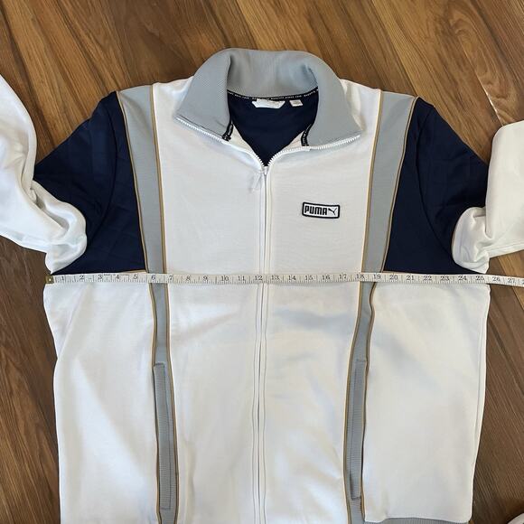 Puma Men’s XL T7 Spezial Track ‘71 Track Jacket 578966-01 White / Navy / Gray - Picture 3 of 10